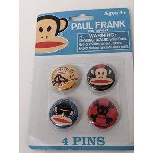 Set Of Four Paul Frank Pins